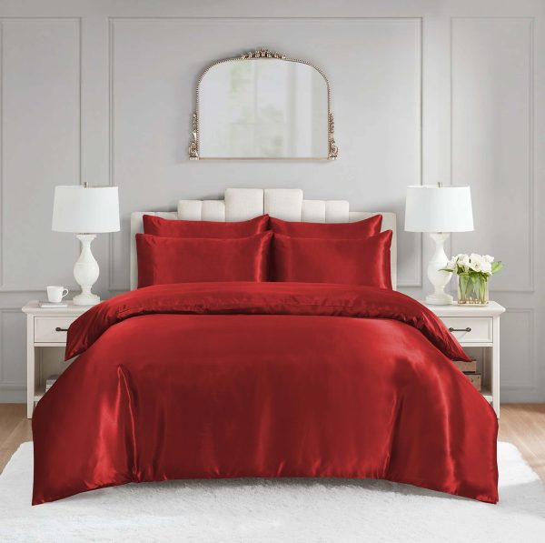 6 Pcs Satin Bedding Set - Image 13