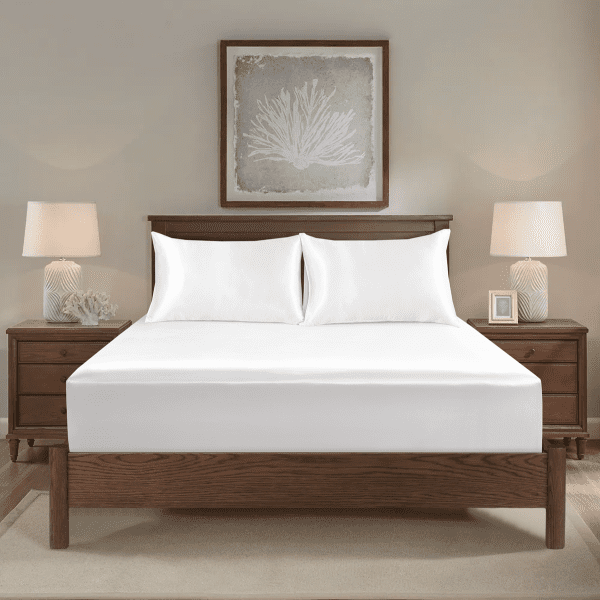 3Pcs Satin Fitted Sheet Set - Image 17
